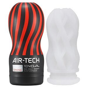 Masturbator TENGA Air Tech Strong Negru Masturbator TENGA Air Tech Strong Negru pe Domnisoare.ro