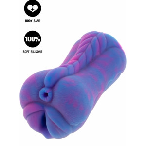 Masturbator Unicorn EXTREME Acces Dublu 14.5 și 9 cm Mov