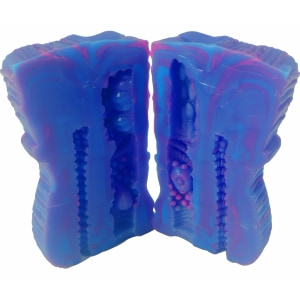 Masturbator Unicorn EXTREME Acces Dublu 14.5 și 9 cm Mov