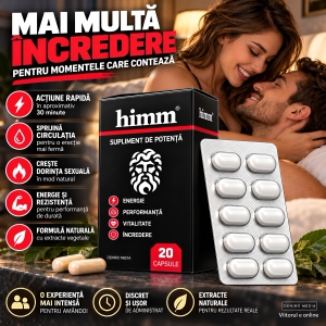 Capsule MaxRo Himm pentru Erecție și Rezistență 20 Bucăți