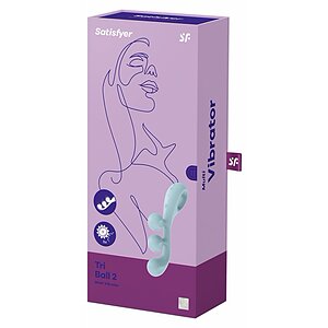 Multi Vibrator Satisfyer Tri Ball 2 Albastru