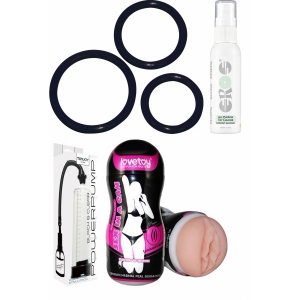 Pachet Plăcere Intensă — Kit 4-în-1 pentru Performanță Pachet Plăcere Intensă — Kit 4-în-1 pentru Performanță pe Domnisoare.ro