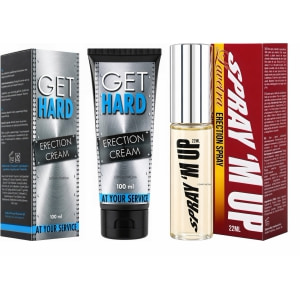 Pachet Cremă Erecție Get Hard 100ml + Spray Erecție Spray M-Up 22ml Pachet Cremă Erecție Get Hard 100ml + Spray Erecție Spray M-Up 22ml pe Domnisoare.ro