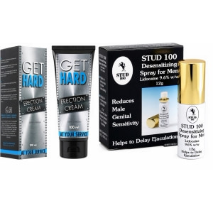 Pachet Cremă Erecție Get Hard 100ml + Spray Stud 100 Original Pachet Cremă Erecție Get Hard 100ml + Spray Stud 100 Original pe Domnisoare.ro