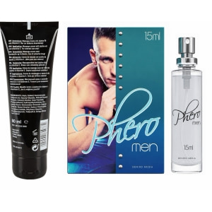Pachet Cremă Erecție Penis XXL + Parfum cu Feromoni Pheromen pe Domnisoare.ro