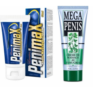 Pachet Cremă Mărire Mega Penis 75ml + Cremă Penis Enlargement Penimax 50ml Pachet Cremă Mărire Mega Penis 75ml + Cremă Penis Enlargement Penimax 50ml pe Domnisoare.ro