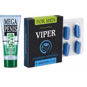 Pachet Cremă Mega Penis + Pastile Viper FR 4 Pachet Cremă Mega Penis + Pastile Viper FR 4 pe Domnisoare.ro