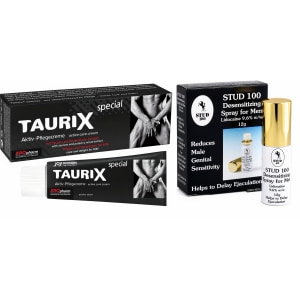 Pachet Cremă Stimulatoare Taurix Extra Strong 40ml + Spray Stud 100 Original Pachet Cremă Stimulatoare Taurix Extra Strong 40ml + Spray Stud 100 Original pe Domnisoare.ro