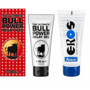 Pachet Lubrifiant Eros Aqua + Gel Ejaculare Prematură Bull Power Delay 30ml Pachet Lubrifiant Eros Aqua + Gel Ejaculare Prematură Bull Power Delay 30ml pe Domnisoare.ro