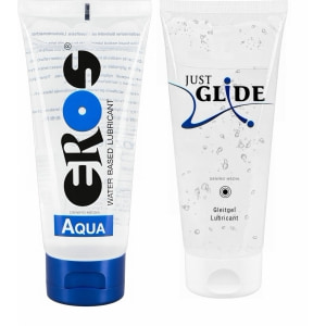 Pachet Lubrifiant Eros Aqua 200ml + Lubrifiant Just Glide Anal 200ml Pachet Lubrifiant Eros Aqua 200ml + Lubrifiant Just Glide Anal 200ml pe Domnisoare.ro