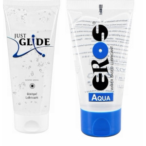 Pachet Lubrifiant Just Glide Anal + Lubrifiant Eros Aqua 50ml Pachet Lubrifiant Just Glide Anal + Lubrifiant Eros Aqua 50ml pe Domnisoare.ro