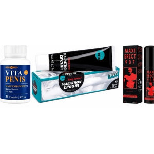 Pachet Maraton Viril: Kit 3-în-1 pentru Erecție Max Pachet Maraton Viril: Kit 3-în-1 pentru Erecție Max pe Domnisoare.ro
