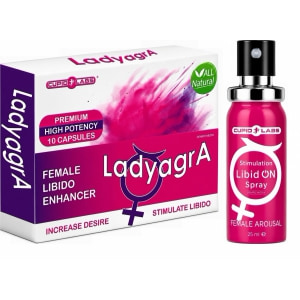 Pachet Pastile Libido Ladyagra 10buc + Spray Femei LibidON 30ml pe Domnisoare.ro