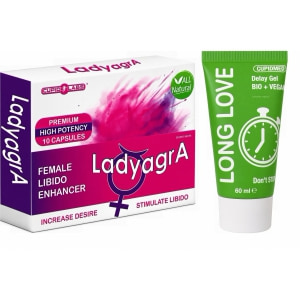 Pachet Pastile Libido Ladyagra 10capsule + Gel Ejaculare Precoce Long Love 50ml Pachet Pastile Libido Ladyagra 10capsule + Gel Ejaculare Precoce Long Love 50ml pe Domnisoare.ro