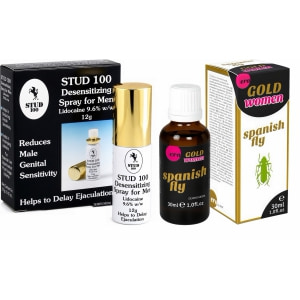 Pachet Spray Stud 100 Original + Afrodisiac Spanish Fly Strong Gold Women 30ml Pachet Spray Stud 100 Original + Afrodisiac Spanish Fly Strong Gold Women 30ml pe Domnisoare.ro
