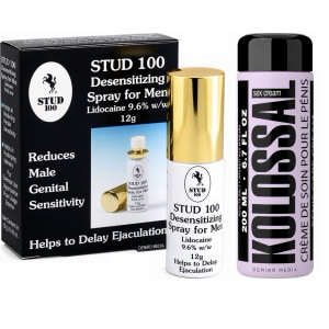 Pachet Spray Stud 100 Original + Cremă Mărire Penis Kolossal 200ml Pachet Spray Stud 100 Original + Cremă Mărire Penis Kolossal 200ml pe Domnisoare.ro