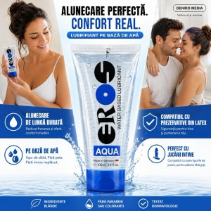 Pachet Lubrifiant Just Glide Anal 200ml + Lubrifiant Eros Aqua 50ml