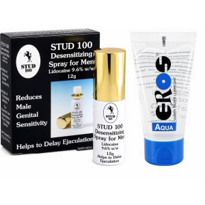 Pachet Spray Stud 100 Original + Lubrifiant Eros Aqua 50ml Pachet Spray Stud 100 Original + Lubrifiant Eros Aqua 50ml pe Domnisoare.ro