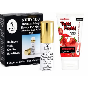 Pachet Spray Stud 100 Original + Lubrifiant Sex Oral Căpșuni 100ml Pachet Spray Stud 100 Original + Lubrifiant Sex Oral Căpșuni 100ml pe Domnisoare.ro