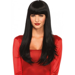 Perucă Bangin Long Straight Neagră Negru Perucă Bangin Long Straight Neagră Negru pe Domnisoare.ro