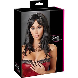 Perucă Cottelli Collection Long Black Wig