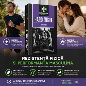 Pills Hard Night 12 Capsule: Potență Pentru Bărbați