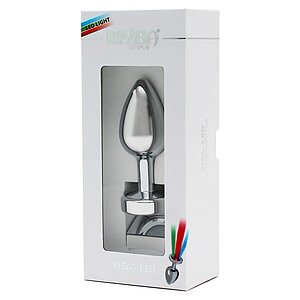 Pisa Anal Plug with LED Lights Gri