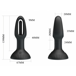Pretty Love Hubert Vibrator Anal cu 7 Moduri Wiggling Negru