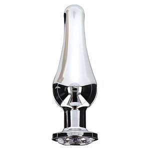 Plug Anal Diamond Bijou Large Argintiu
