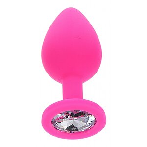 Plug Anal Diamond Jewel Medium Roz Plug Anal Diamond Jewel Medium Roz pe Domnisoare.ro