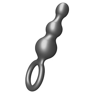 Plug anal ToyJoy The Stuffer - 3 sfere, silicon gri Gri pe Domnisoare.ro