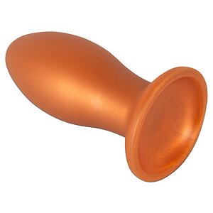 Plug Anal XL ANOS — silicon Moale, Ventuză 6.4 cm Maro