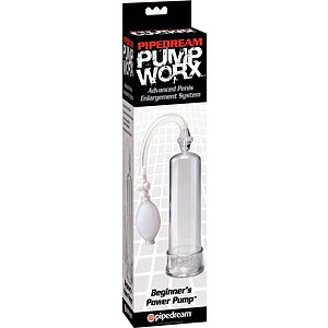 Pompă Penis Worx Beginners Power Transparent