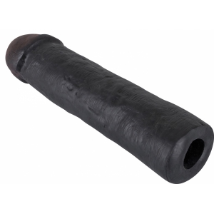 Prelungitor Penis Big Sleeve Rezistent la Apă 22 cm Negru pe Domnisoare.ro