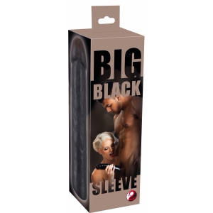 Prelungitor Penis Big Sleeve Rezistent la Apă 22 cm Negru