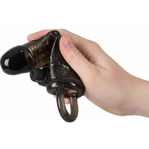 Prelungitor Penis Vibrator Regular Fit Negru
