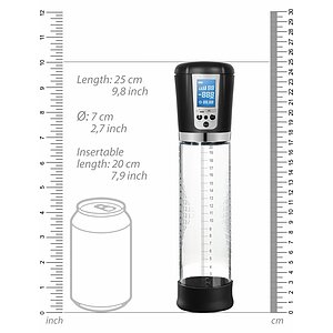 Premium Rechargeable Automatic LCD Pump - Transparent