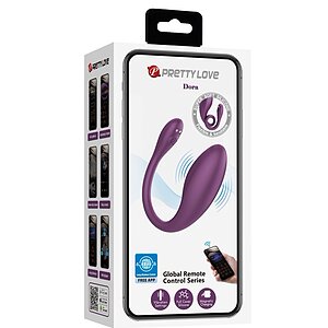 Pretty Love Dora Vibrator Cuplu 12 Moduri Mov