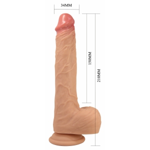 Pretty Love Jonathan – Vibrator Realist 21 cm, 3+3 Funcții