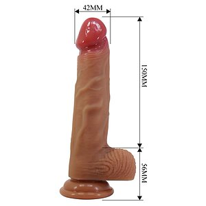 Pretty Love Lisle 20.6cm Dildo Din Silicon cu Bază Ventuză