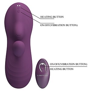 Pretty Love Luka - Pad Vibrator din Silicon Ergonomic Mov