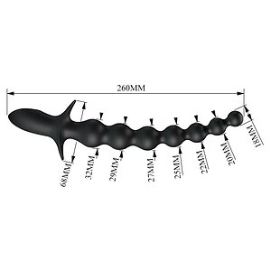 Pretty Love Plug Anal Vibrator 10 Funcții Reîncărcabil Negru