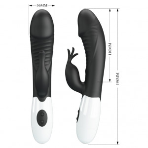 Pretty Love Rasmussen – Stimulator Dublu, 30 Moduri Negru