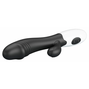 Pretty Love Snappy Black — Iepuraș Dual, 30 Moduri Negru