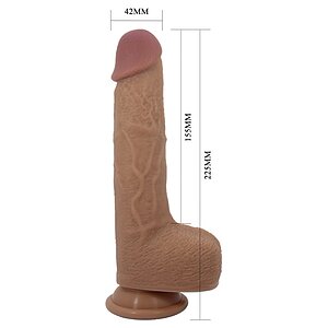 Pretty Love Tommy Vibrator Realist 3 Moduri cu Ventuză