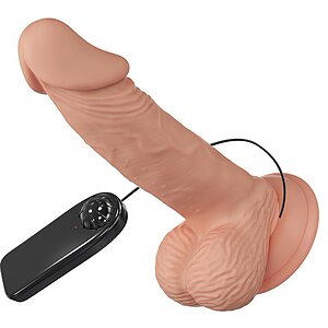 Pretty Love Zebulon — Vibrator Realist 19,4 cm cu Ventuză