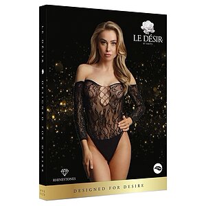 Body Le Desir Wonder Rhinestone Fun Negru S-L