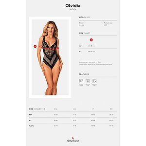 Body Obsessive Olvidia Negru XS-S