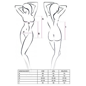Body Passion Sanchia Negru L-XL