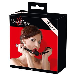 Căluș Din silicon Aerisit Bad Kitty 3,5 cm Reglabil Negru